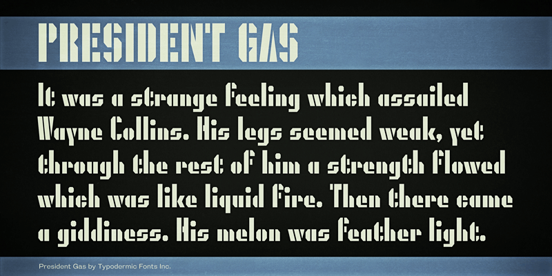 President Gas Font