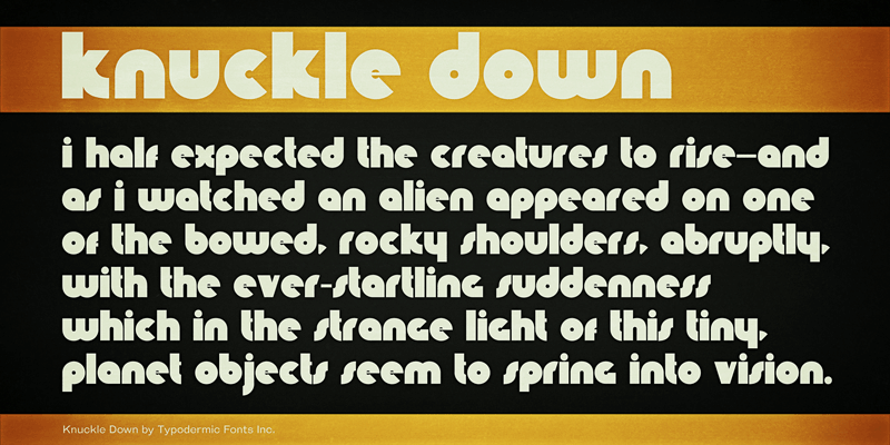 Knuckle Down Font