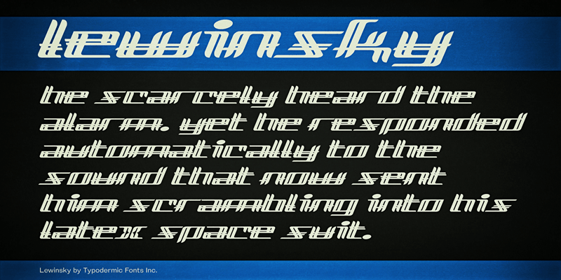 Lewinsky Font
