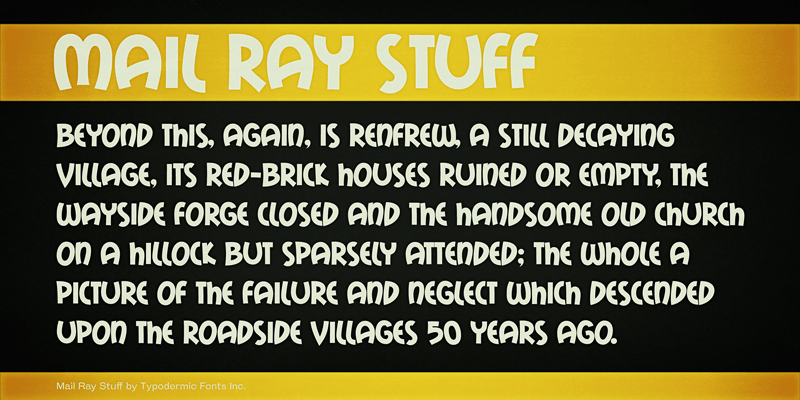 Mail Ray Stuff Font