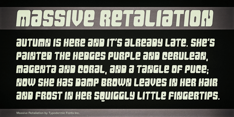 Massive Retaliation Font
