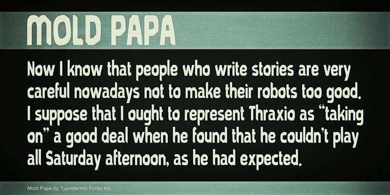 Mold Papa Font