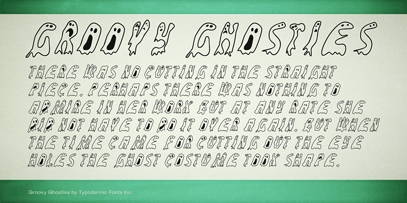 Groovy Ghosties Font