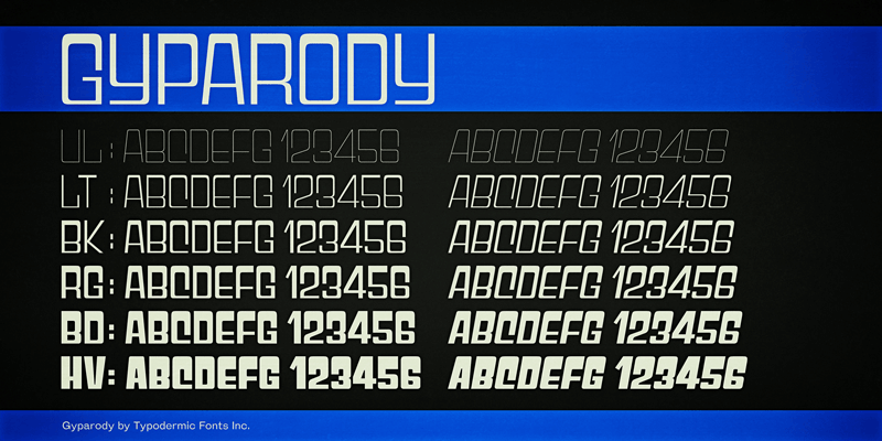 Gyparody Font