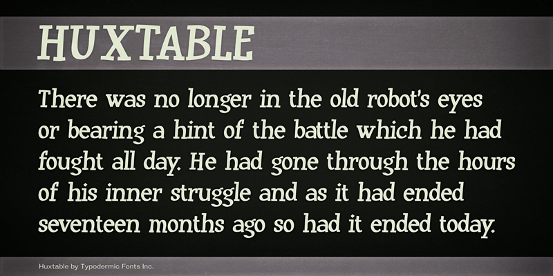 Huxtable Font