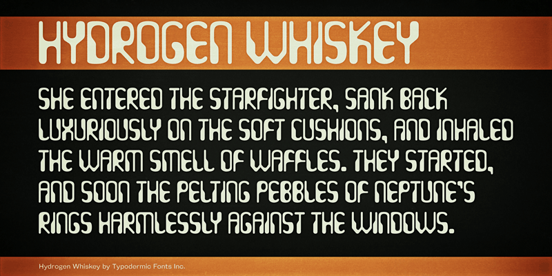 Hydrogen Whiskey Font