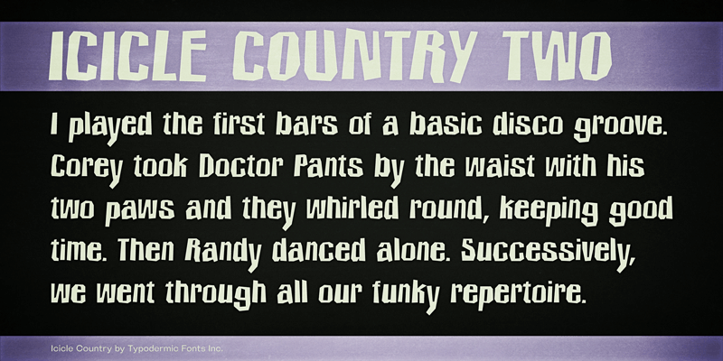 Icicle Country Two Font