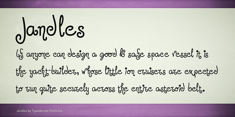 Jandles Font