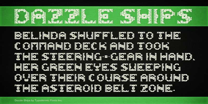 Dazzle Ships Font