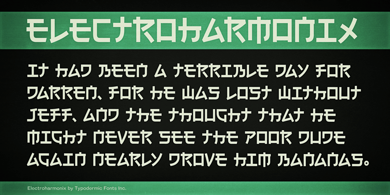 Electroharmonix Font