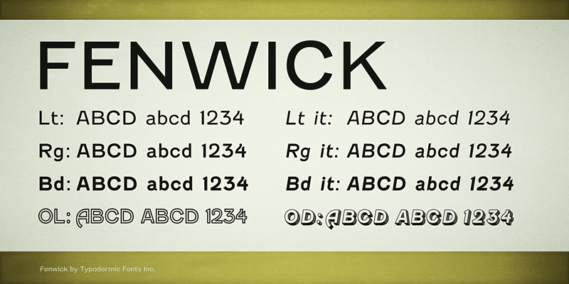 Fenwick Font