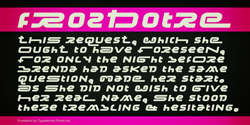 Frozedotre Font