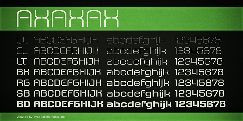 Axaxax Font
