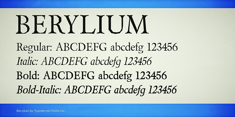 Berylium Font