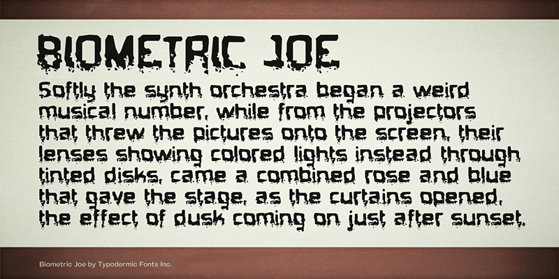 Biometric Joe Font