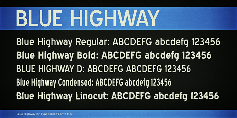 Blue Highway Font