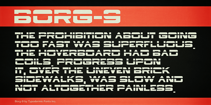 Borg 9 Font