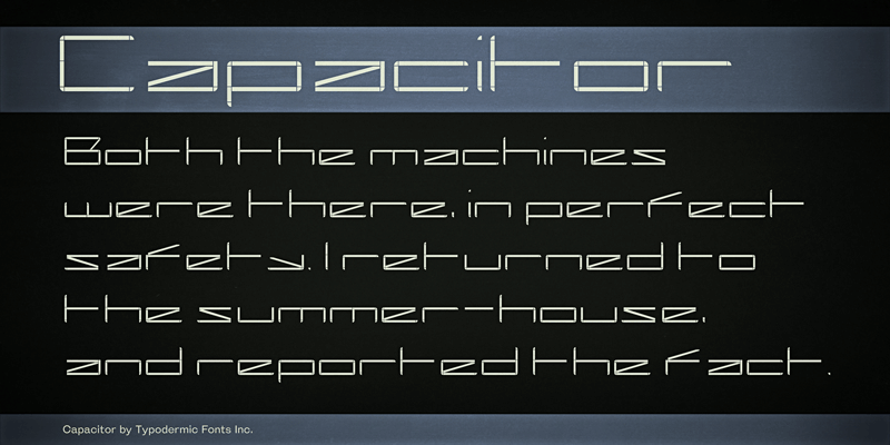 Capacitor Font