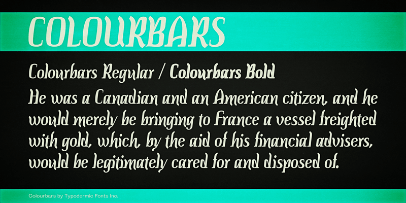 Colourbars Font