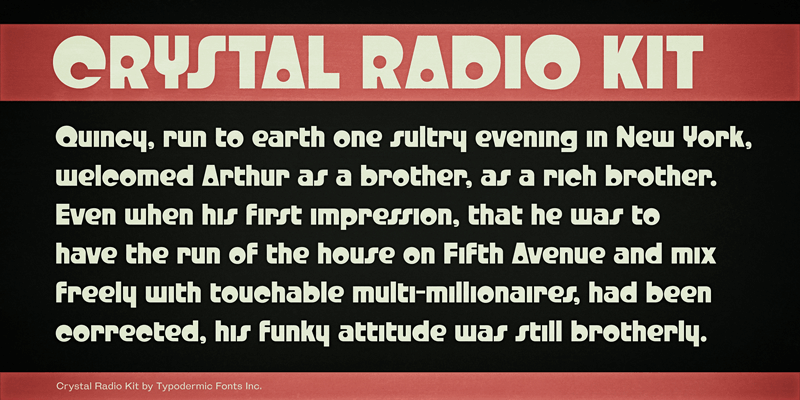 Crystal Radio Kit Font