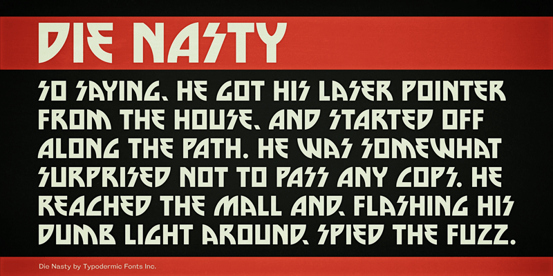 Die Nasty Font