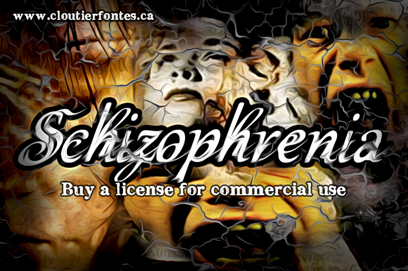 CF Schizophrenia Font