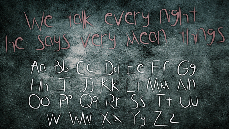 Glass Hand Font