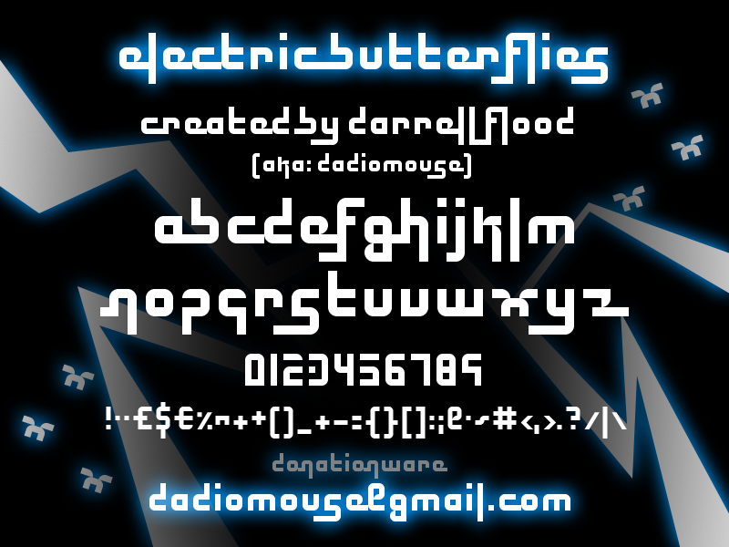 Electric Butterflies Font