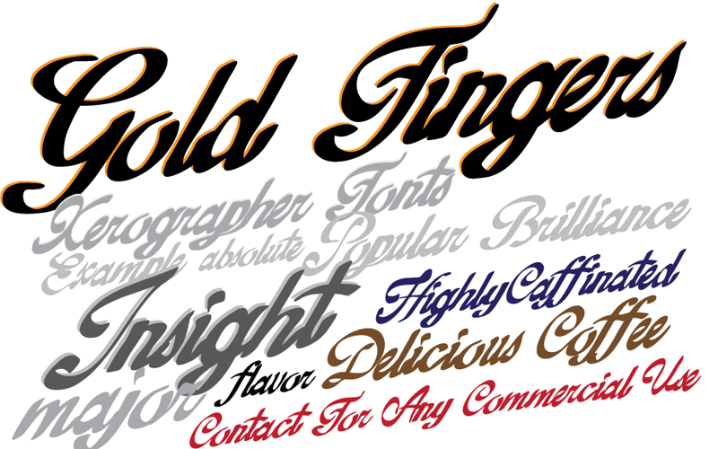 Gold Finger Font