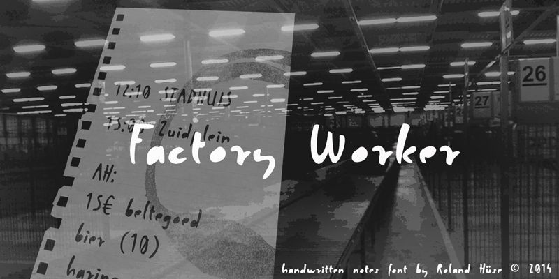 Factory Worker Font