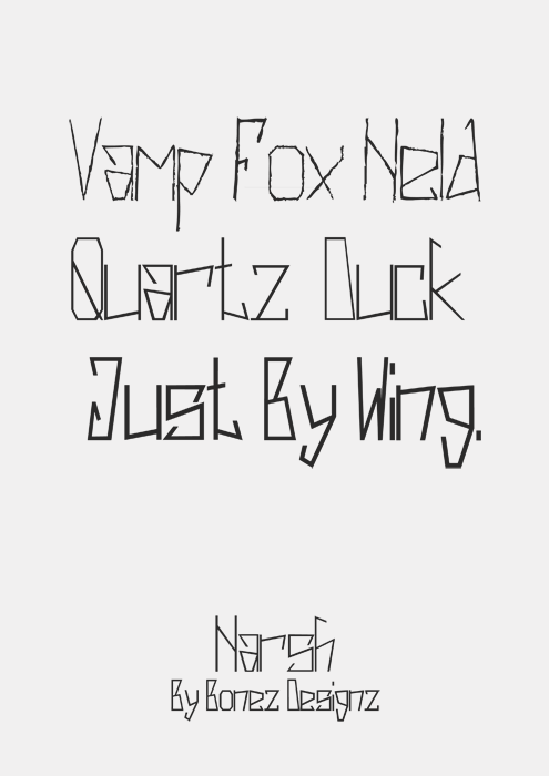Harsh Font