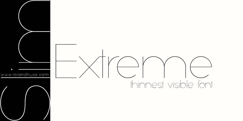 Slim Extreme Font