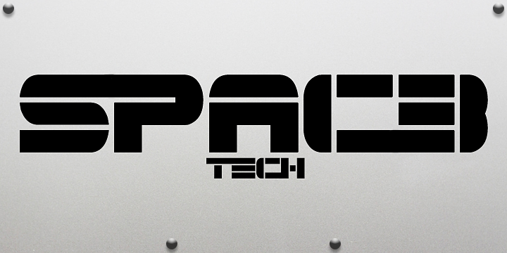 Spac3 Tech Font