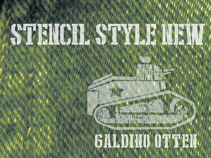 Stencil Style New Font