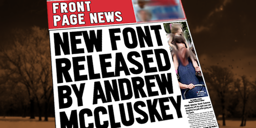Front Page News Font