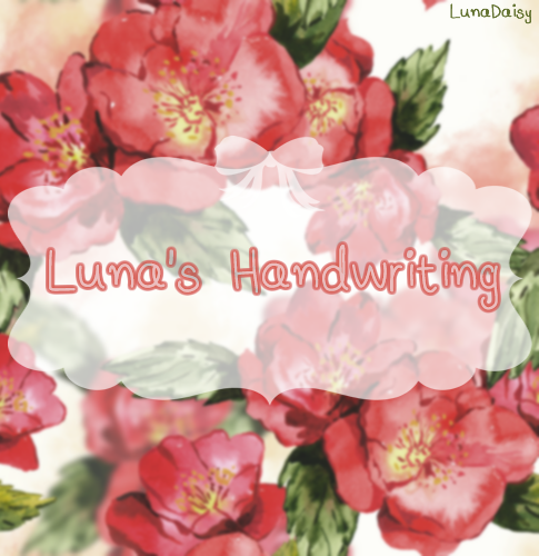 Luna's Handwriting Font