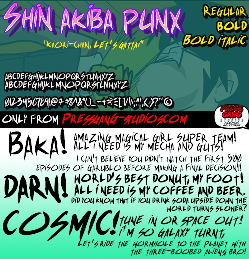 Shin Akiba Punx Font