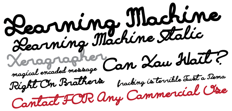 Learning Machine Font