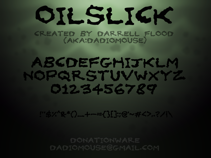 Oilslick Font