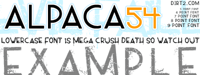 Alpaca 54 Font
