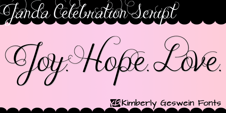 Janda Celebration Script Font