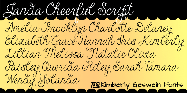 Janda Cheerful Script Font