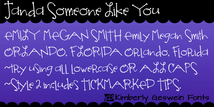 Janda Someone Like You Font