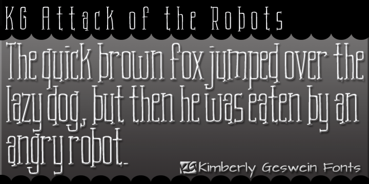 KG Attack of the Robots Font