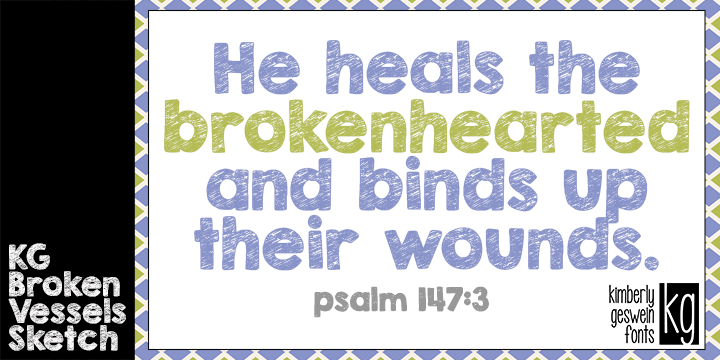 KG Broken Vessels Sketch Font