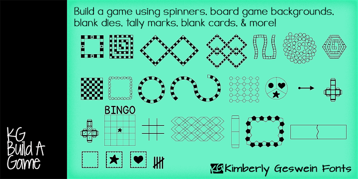 KG Build A Game Font
