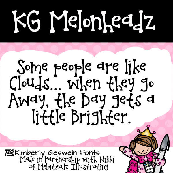 KG Melonheadz Font