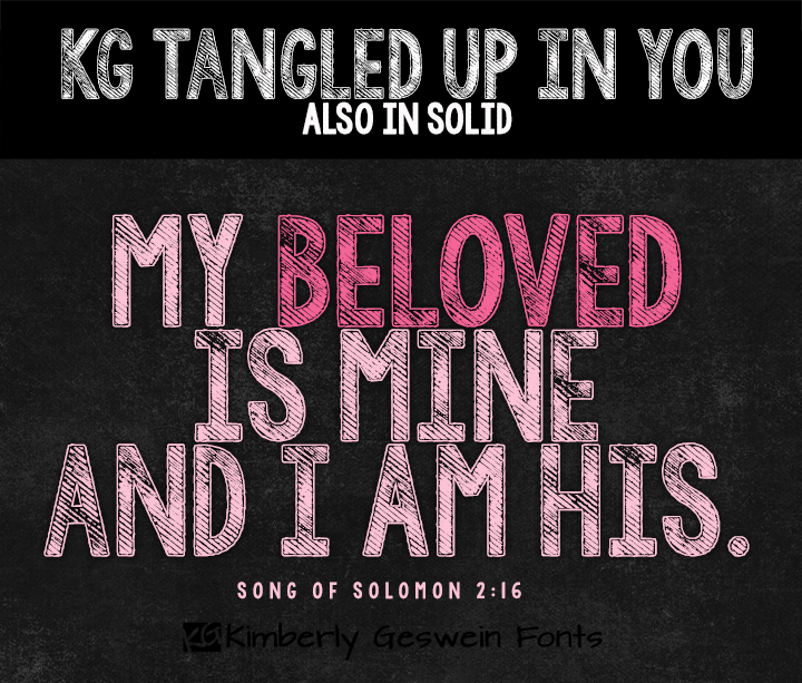 KG Tangled Up In You Font