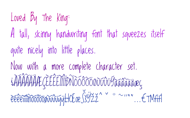 Loved by the King Font