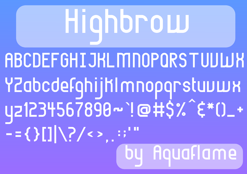 Highbrow Font